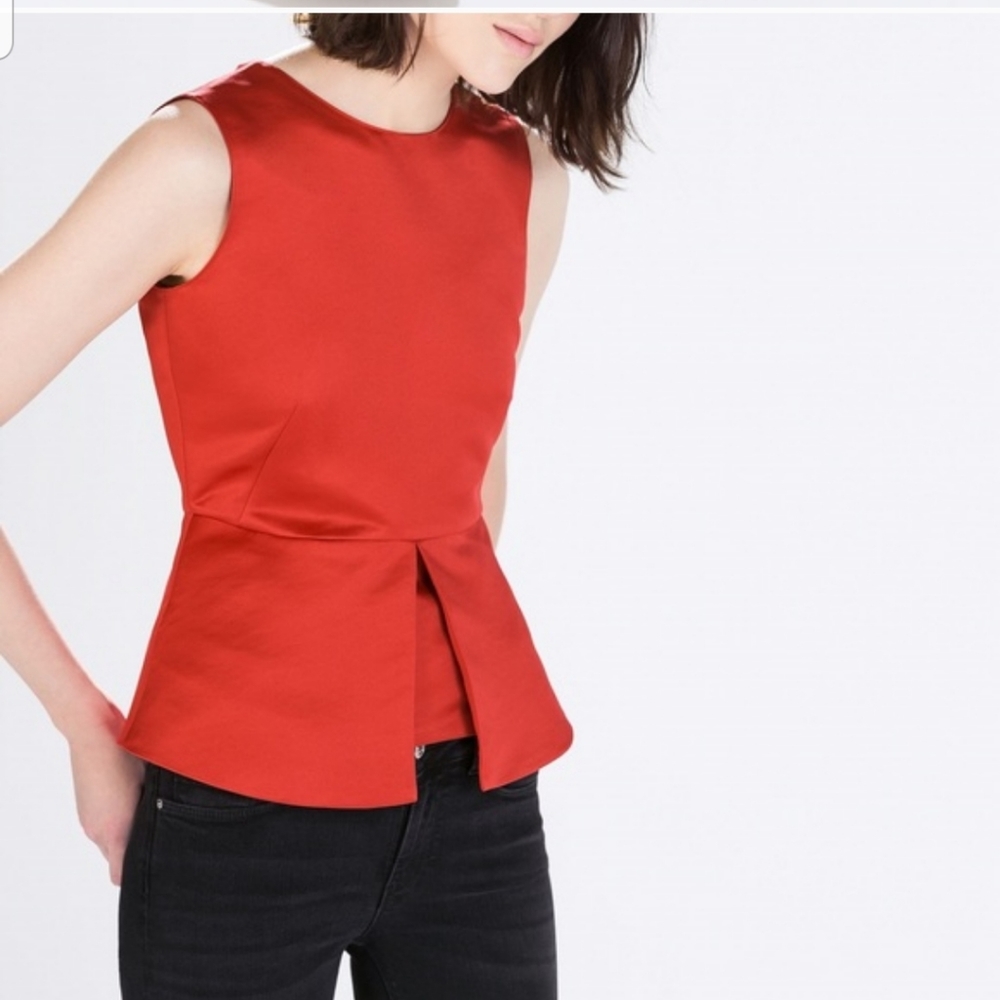 Zara peplum top. NWT